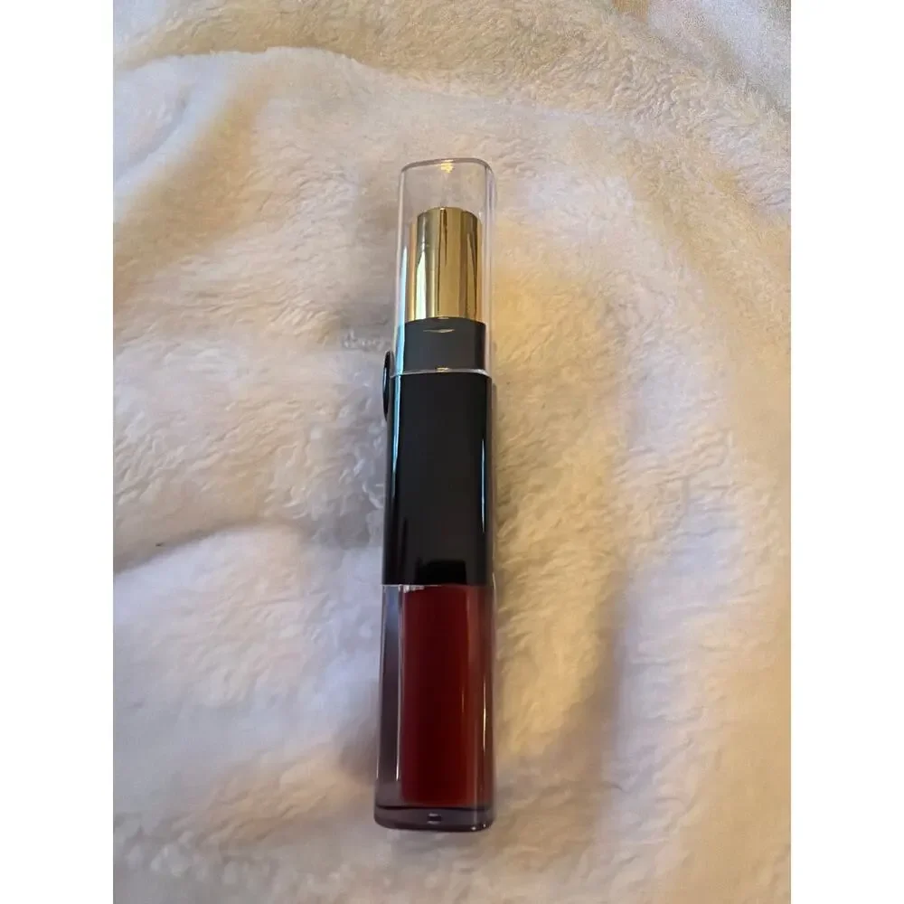 AMUSE Long Lasting Duo Liquid Lip Color LIP6286A-8 Burgundy Red 0.28 oz NEW